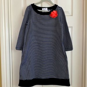 Janie and a Jack navy Blue striped size 12